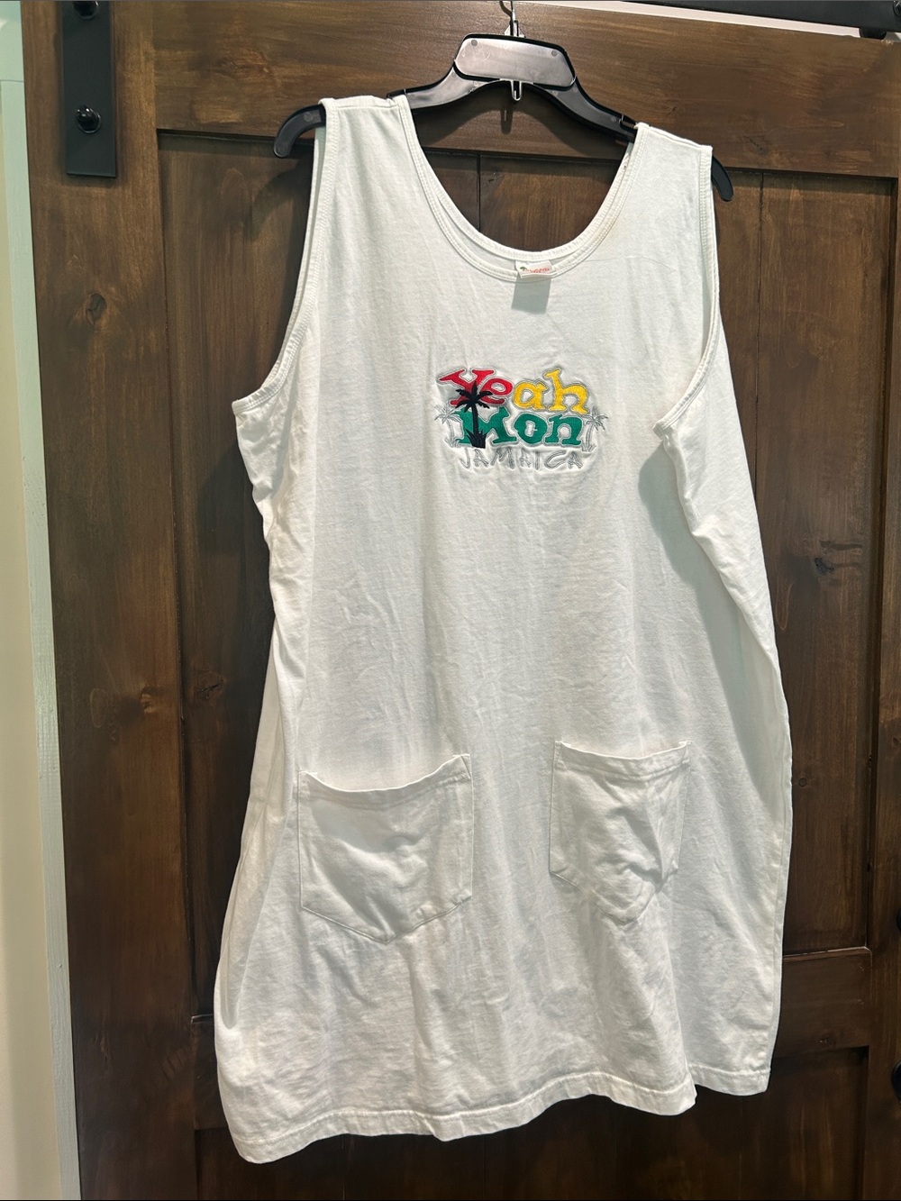 M66 NWOT Jamaica White Sleeveless Pocket Swim Coverup - Size XXL